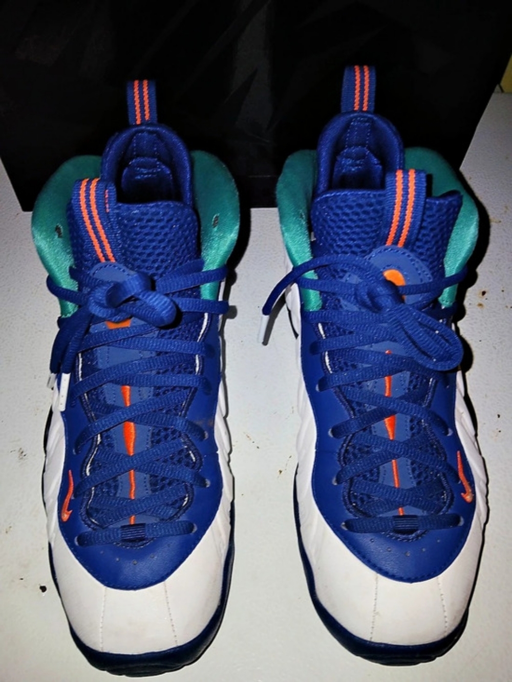 Nike Air Foamposite One Youth Blue & White Sneakers